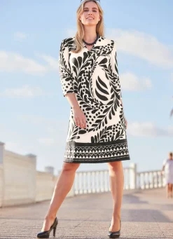 Damen Mona Freizeitkleider<Kleid mit dekorativer Faltenlegung