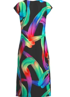 Damen Mona Strandkleider|Sommerkleider<Kleid mit farbbrillantem Druckdessin