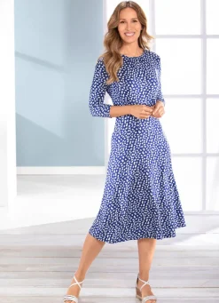 Damen Mona Sommerkleider|Freizeitkleider<Kleid mit feiner Fältelung im Vorderteil