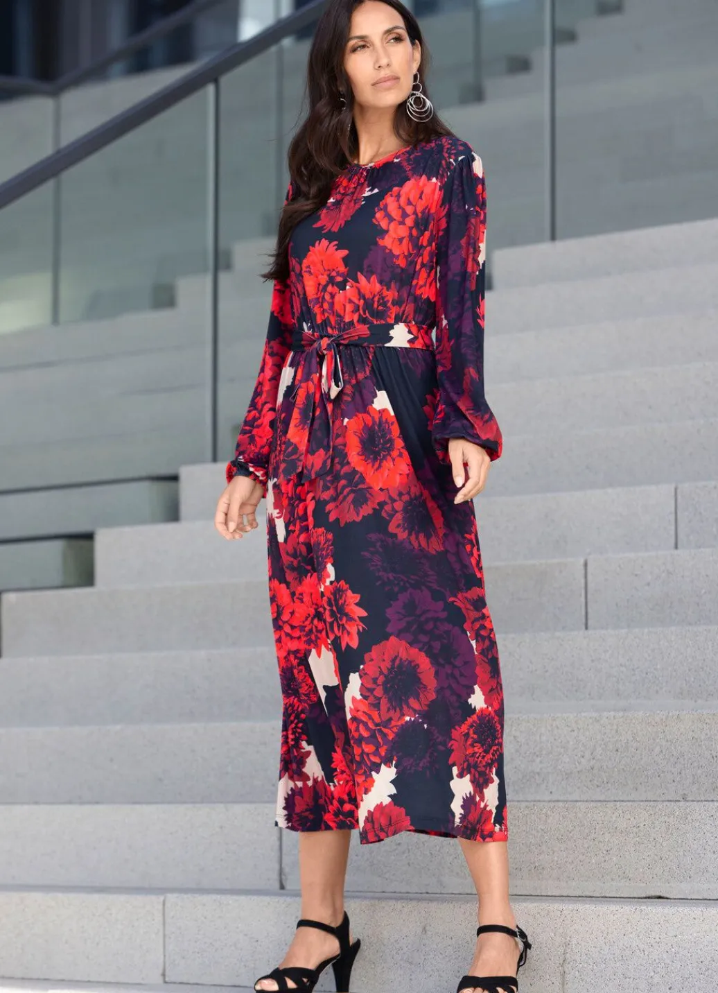Damen Mona Freizeitkleider<Kleid mit Floral-Dessin