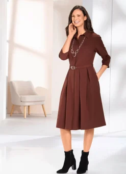 Damen Mona Freizeitkleider|Basics<Kleid mit GĂŒrtel
