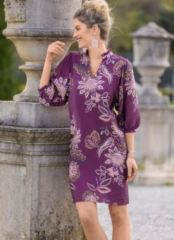 Damen Mona Freizeitkleider<Kleid mit Rüschenzier