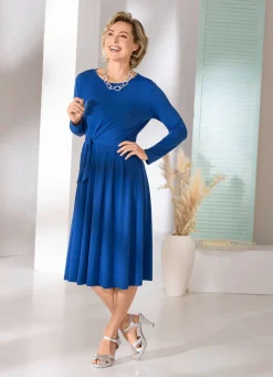 Damen Mona Freizeitkleider|Basics<Kleid mit seitlichem Bindeband