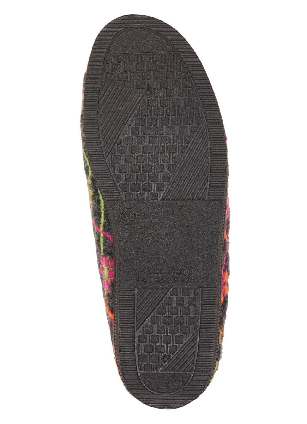 Sale Klett-Hausschuh mit bunter Blüten-Stickerei Damen Hausschuhe