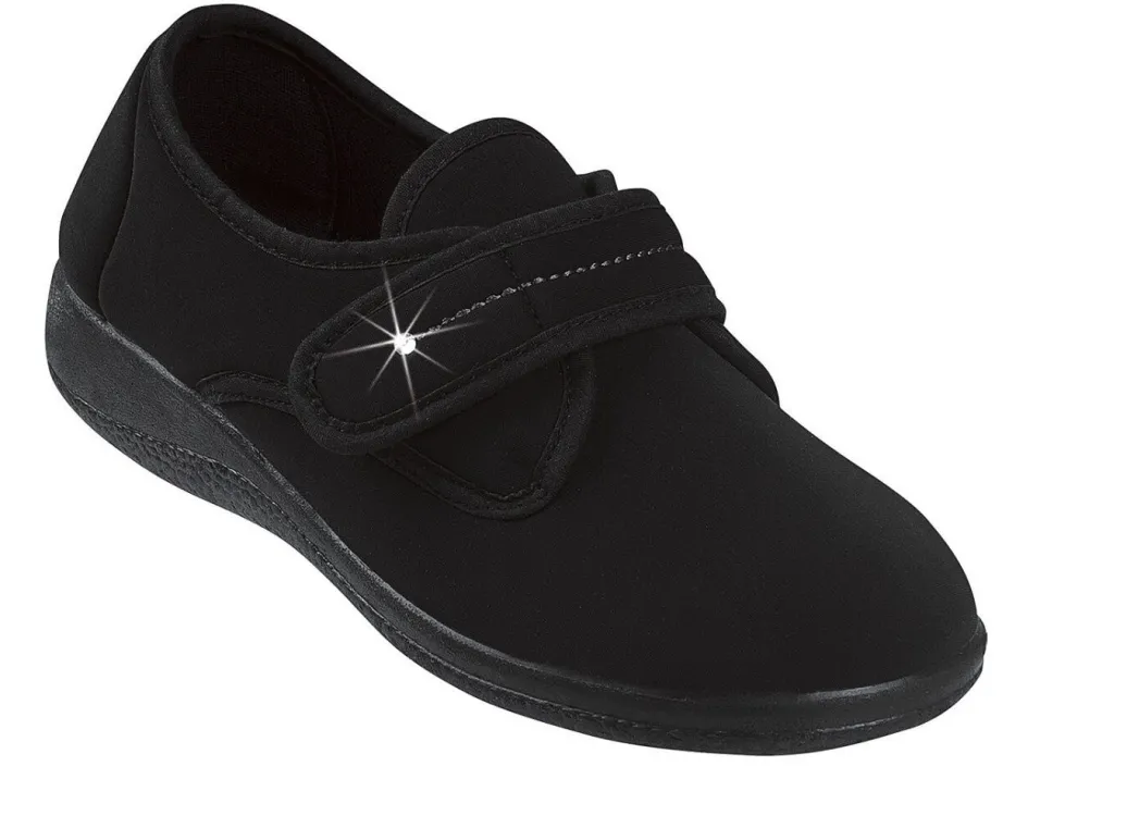 Online Klettslipper aus Stretchmaterial Damen Slipper