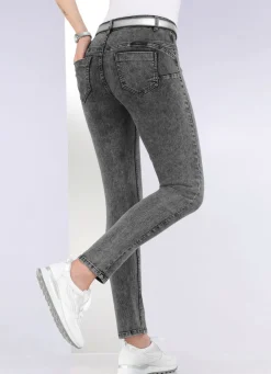 Damen Mona Lange Hosen|Jeans<Knöchellange, figurformende Jeans