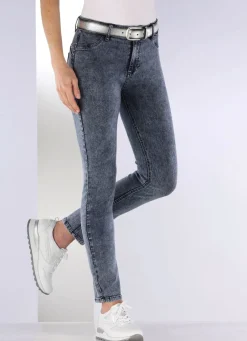 Damen Mona Lange Hosen|Jeans<Knöchellange, figurformende Jeans