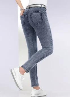 Damen Mona Lange Hosen|Jeans<Knöchellange, figurformende Jeans