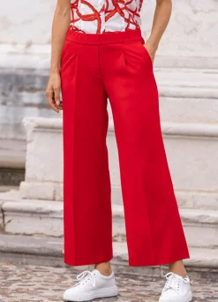 Damen Mona Lange Hosen<Knöchellange Hose mit weitem Bein