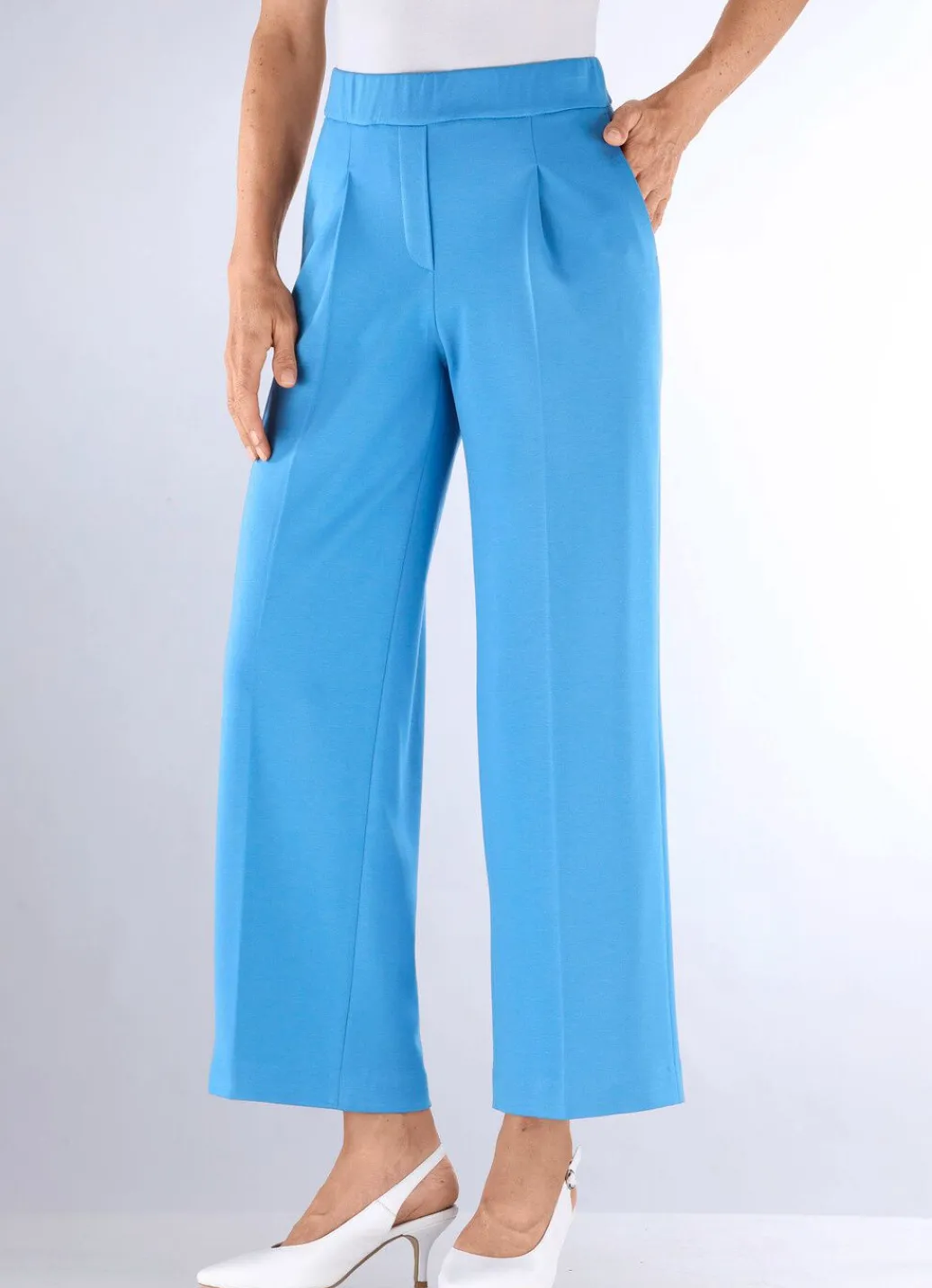 Damen Mona Lange Hosen<Knöchellange Hose mit weitem Bein