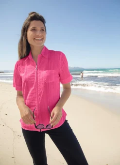 Damen Mona Blusenjacken|Blusen<Kombistarke Blusenjacke