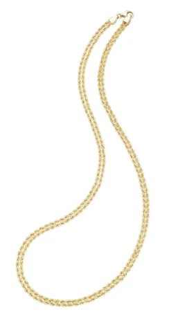 Hot Kordelketten-Garnitur aus Gold 585/- fein Damen Halsketten|Armbänder