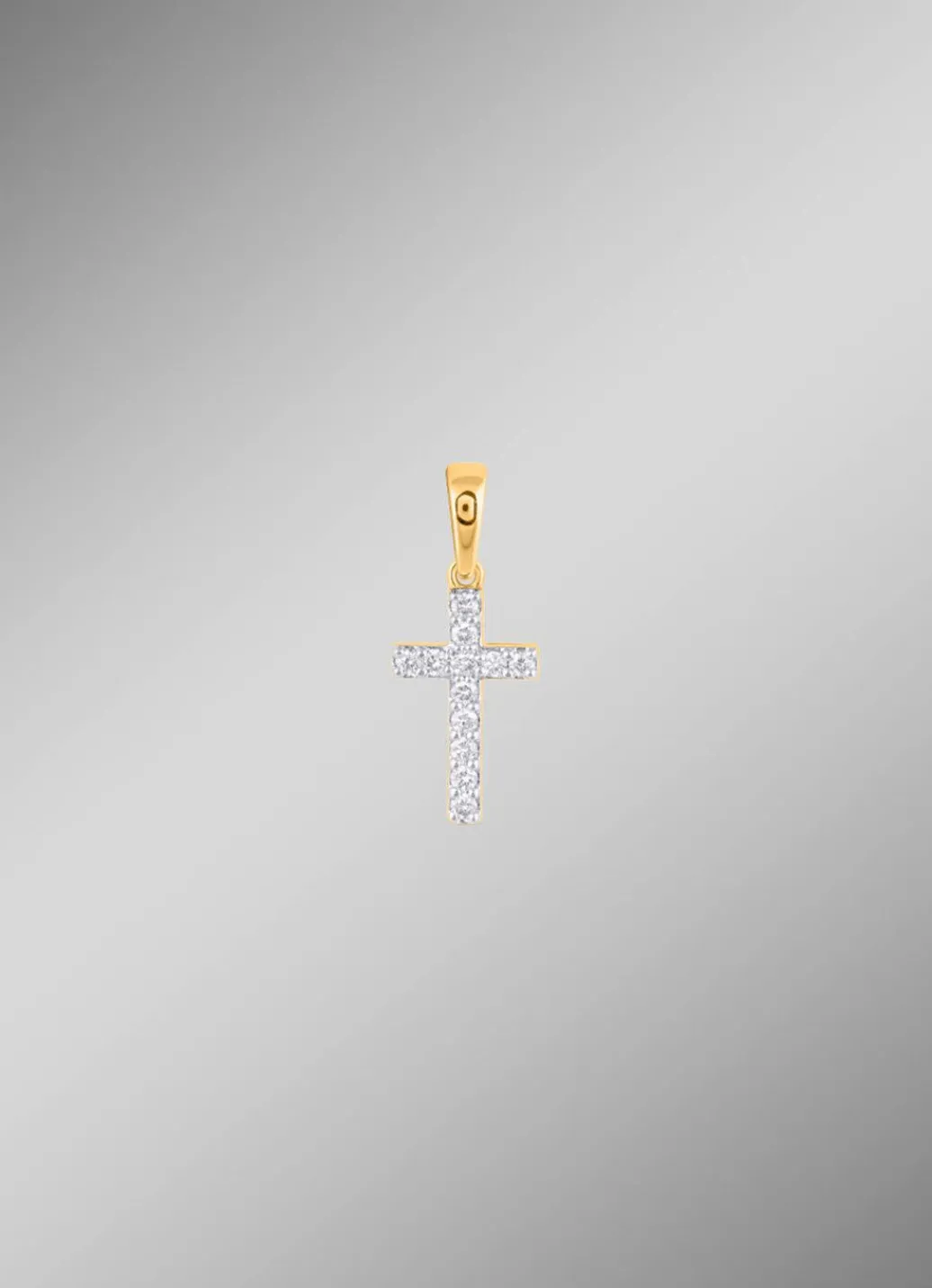 Clearance Kreuz-Anhänger mit 12 Diamanten Damen Anhänger