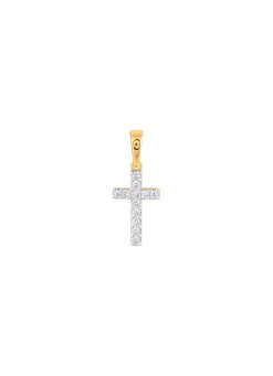 Clearance Kreuz-Anhänger mit 12 Diamanten Damen Anhänger