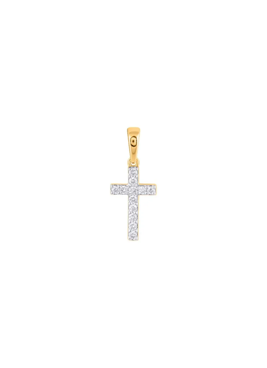 Clearance Kreuz-Anhänger mit 12 Diamanten Damen Anhänger
