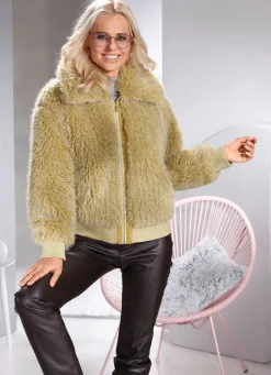 Damen Mona Kunstpelzjacken<Kurzjacke aus Kunstpelz