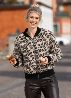 Damen Mona Winterjacken<Kurzjacke aus Teddyplüsch