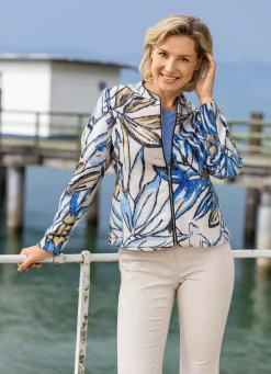 Damen Mona Übergangsjacken<Kurzjacke mit eindrucksvollem Dessin