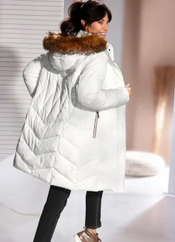 Damen Mona Wintermäntel<Kurzmantel mit abnehmbarer Kapuze