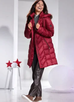 Damen Mona Wintermäntel<Kurzmantel mit abnehmbarer Kapuze