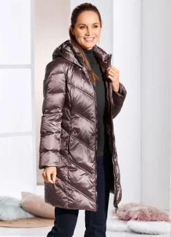 Damen Mona Wintermäntel<Kurzmantel mit fester Kapuze