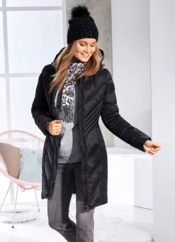Damen Mona Wintermäntel<Kurzmantel mit fester Kapuze
