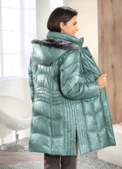 Damen Mona Wintermäntel<Kurzmantel mit Längssteppung seitlich