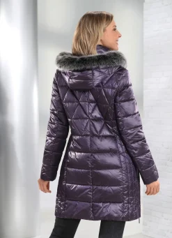 Damen Mona Wintermäntel<Kurzmantel mit Längssteppung seitlich