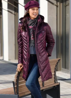Damen Mona Wintermäntel<Kurzmantel mit Seitenschlitzen