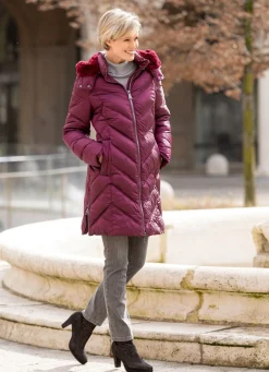 Damen Mona Wintermäntel<Kurzmantel mit Zickzack-Stepp
