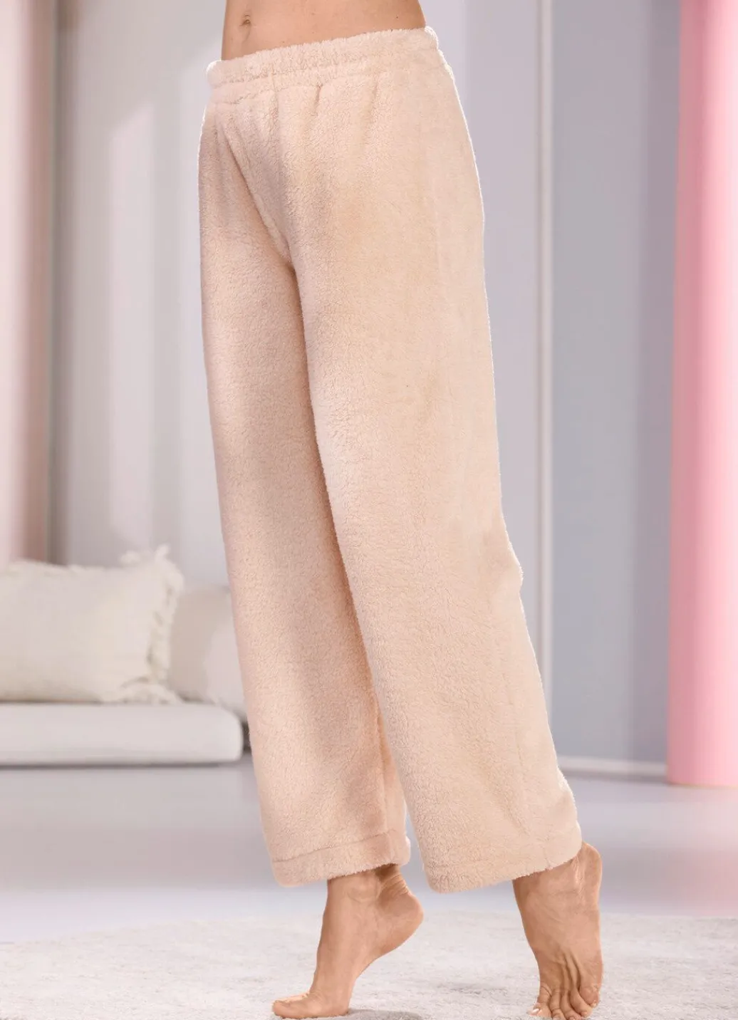 Damen Mona Schlafanzüge<Lange Lounge-Hose mit Dehnbund