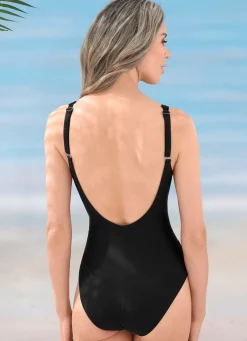 Damen Mona Badeanzüge|Shape-Badeanzüge<Laurina Badeanzug mit verstellbaren Trägern und Halbkorsage