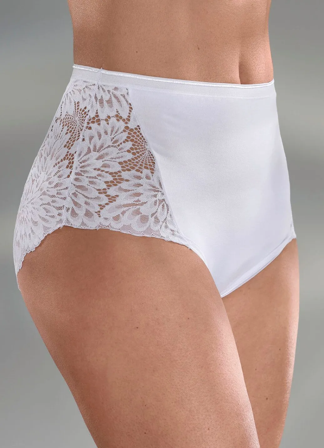 Best Laurina Dreierpack Slips mit hübscher Elastikspitze Damen Slips