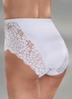 Best Laurina Dreierpack Slips mit hübscher Elastikspitze Damen Slips