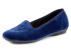 New Laurina Haus-Ballerina mit stilvoller Stickerei Damen Hausschuhe