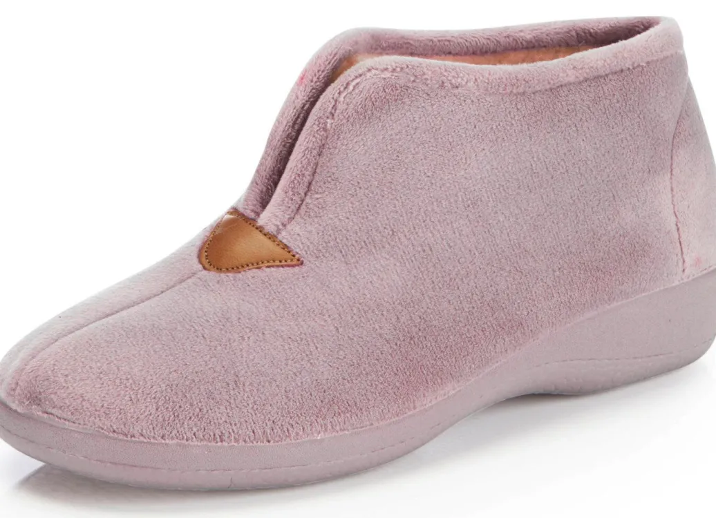 Sale Laurina Hausschuh aus samtigen Textilmaterial Damen Hausschuhe