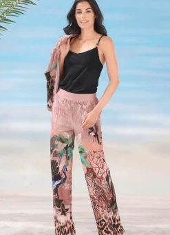 Damen Mona Strandkleider<Laurina Hose mit farbbrillantem Druckdessin