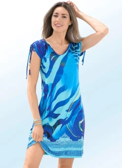 Damen Mona Strandkleider|Sommerkleider<Laurina Kleid mit überschnittenen Ärmeln