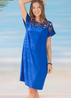 Damen Mona Strandkleider|Sommerkleider<Laurina Kleid mit Stickereispitze