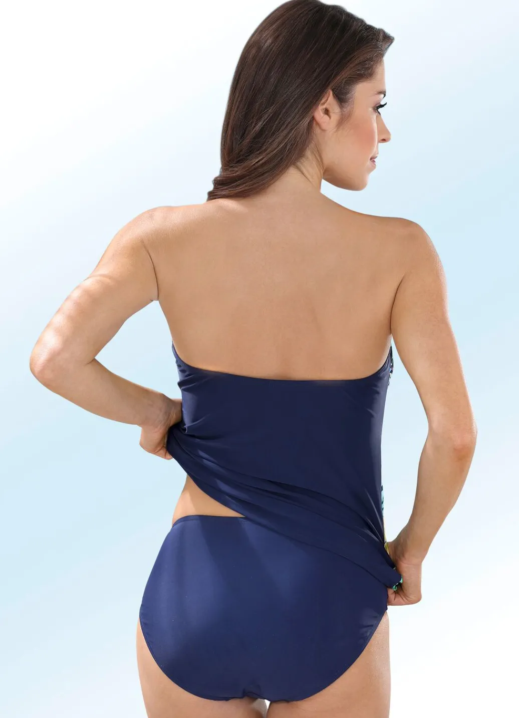 Damen Mona Tankinis<Laurina Tankini in Bandeauform mit verstell- und abnehmbaren Trägern
