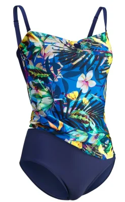 Damen Mona Tankinis<Laurina Tankini in Bandeauform mit verstell- und abnehmbaren Trägern