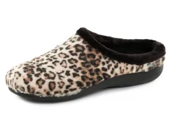 Sale Laurina, trendige Damen-Hausschuhe, mit Leoparden-Dessin Damen Hausschuhe
