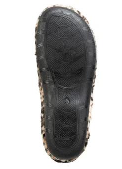 Sale Laurina, trendige Damen-Hausschuhe, mit Leoparden-Dessin Damen Hausschuhe