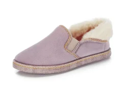 Clearance Laurina, warme Damen-Hausschuhe, mit Gummizug Damen Hausschuhe