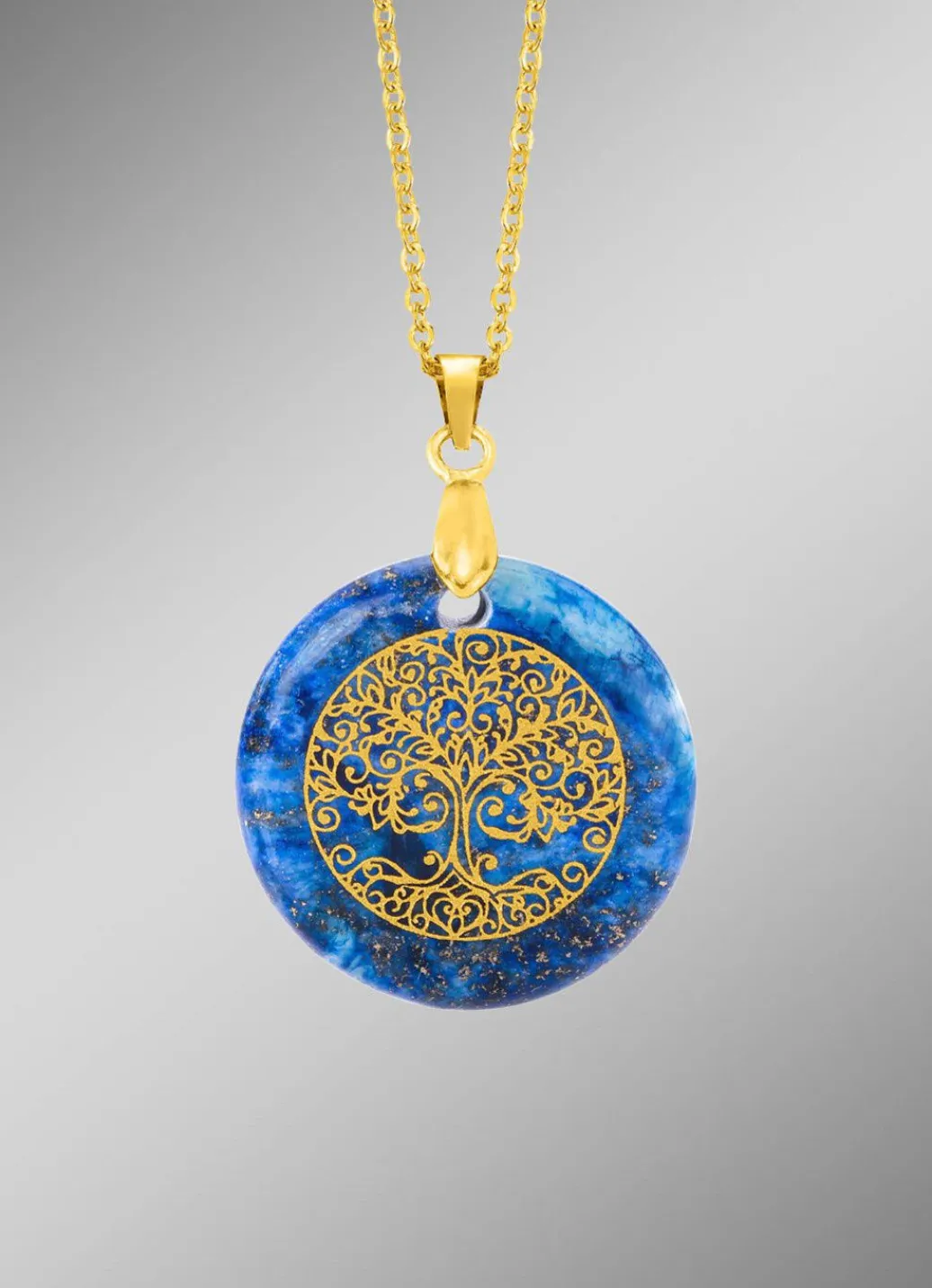 Sale Lebensbaum-Anhänger mit Lapislazuli Damen Halsketten|Anhänger