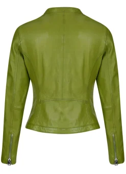 Damen Mona Lederjacken<Lederjacke mit Stehkragen