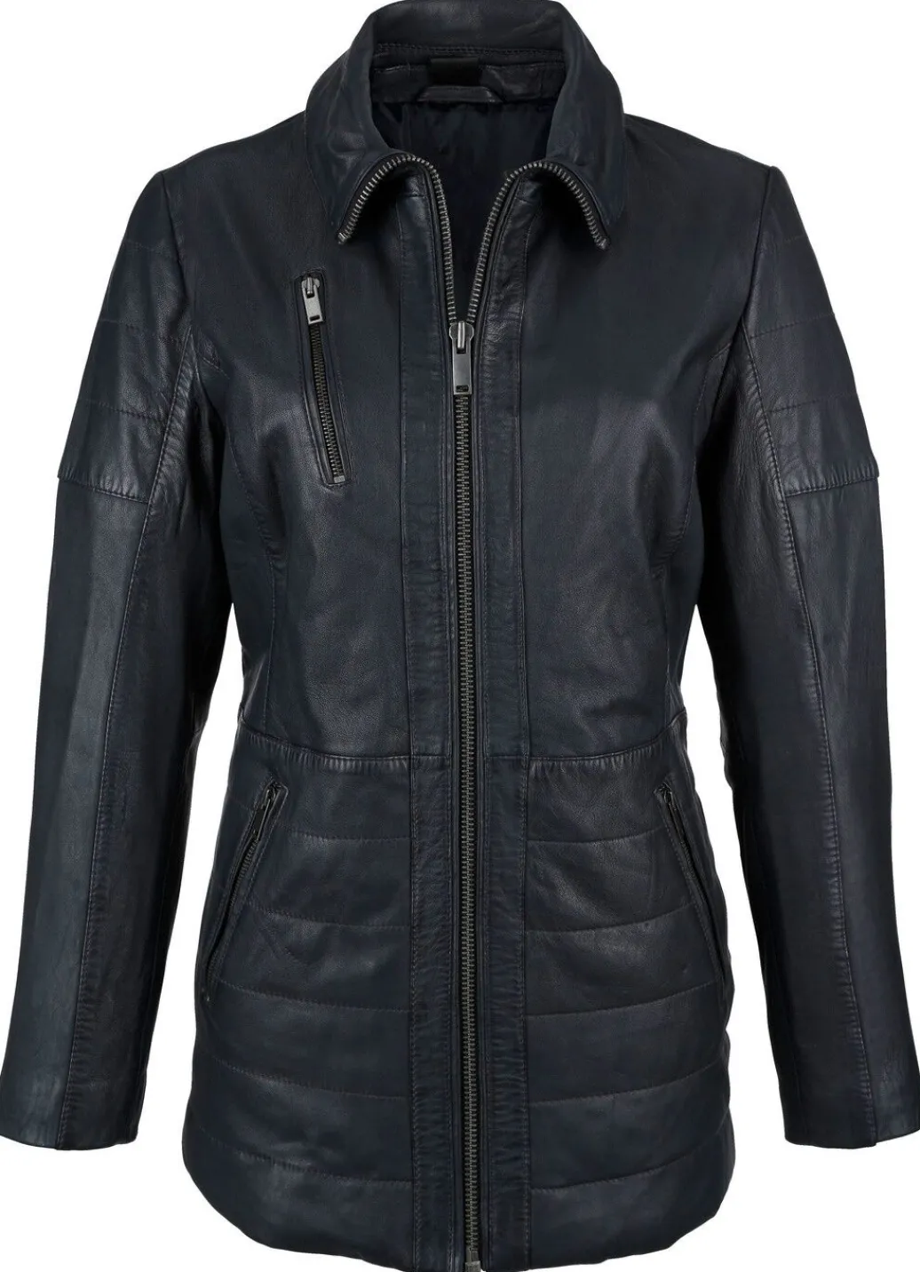Damen Mona Lederjacken<Lederjacke mit Umlegekragen
