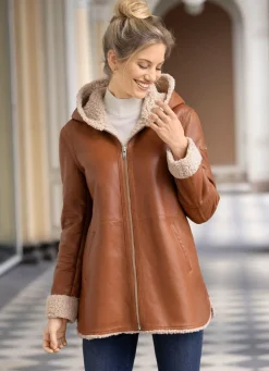 Damen Mona Lederjacken<Lederjacke von „Cabrini“