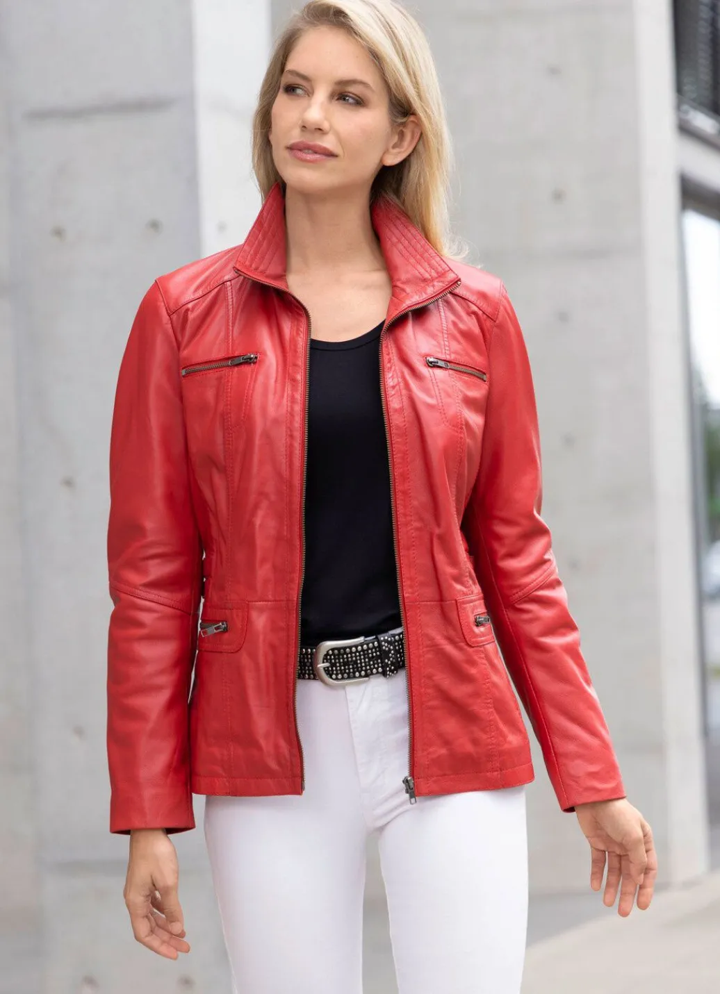 Damen Mona Lederjacken<Lederkurzjacke von „Caminari“