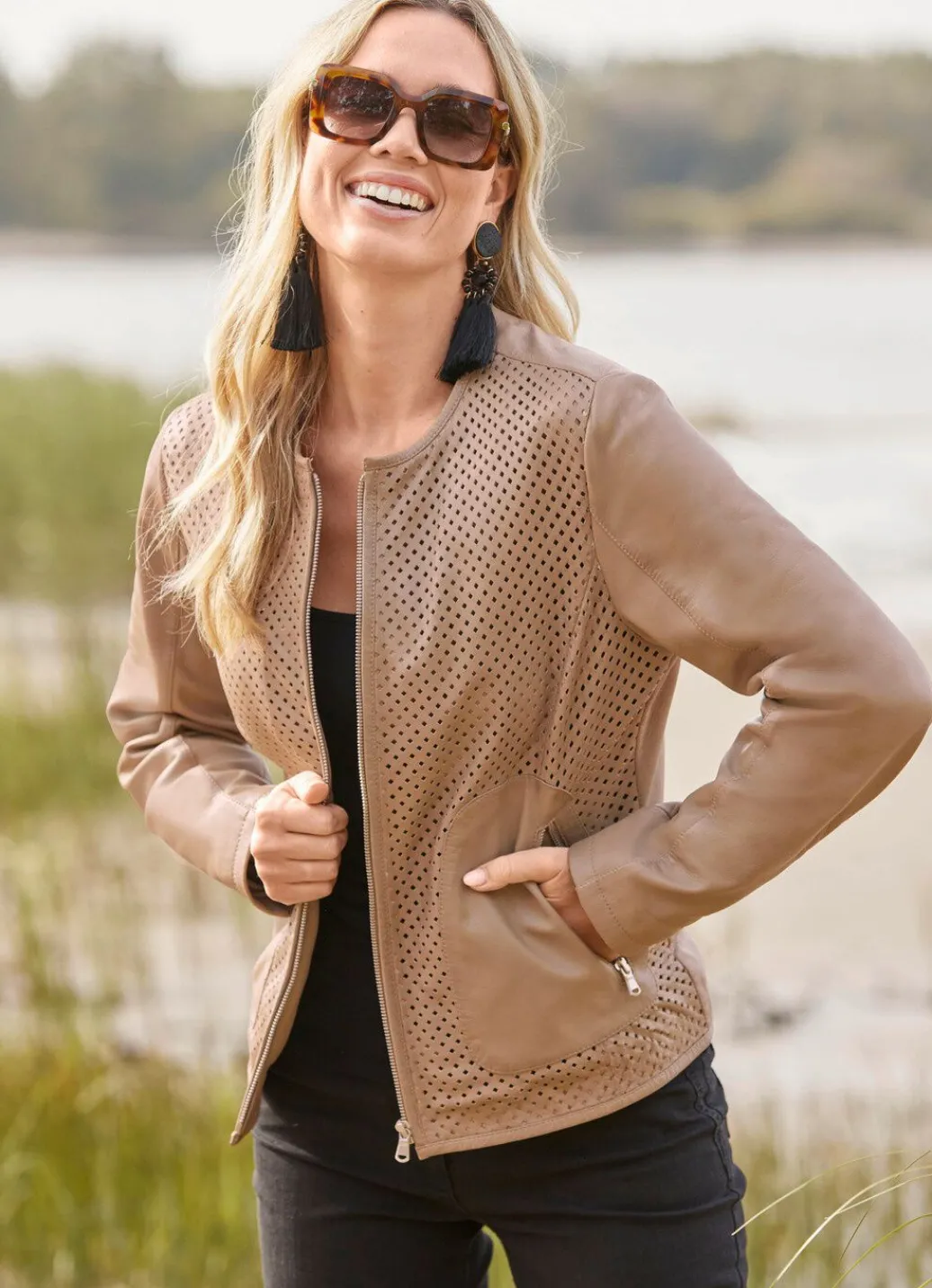Damen Mona Lederjacken<Lederkurzjacke von TIZIA